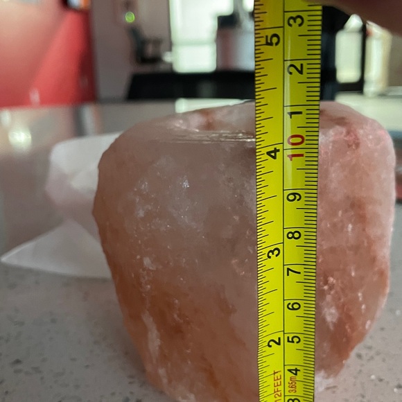 Set of 2 Pink Himalayan Salt Tealight Candle Holder - Picture 4 of 5